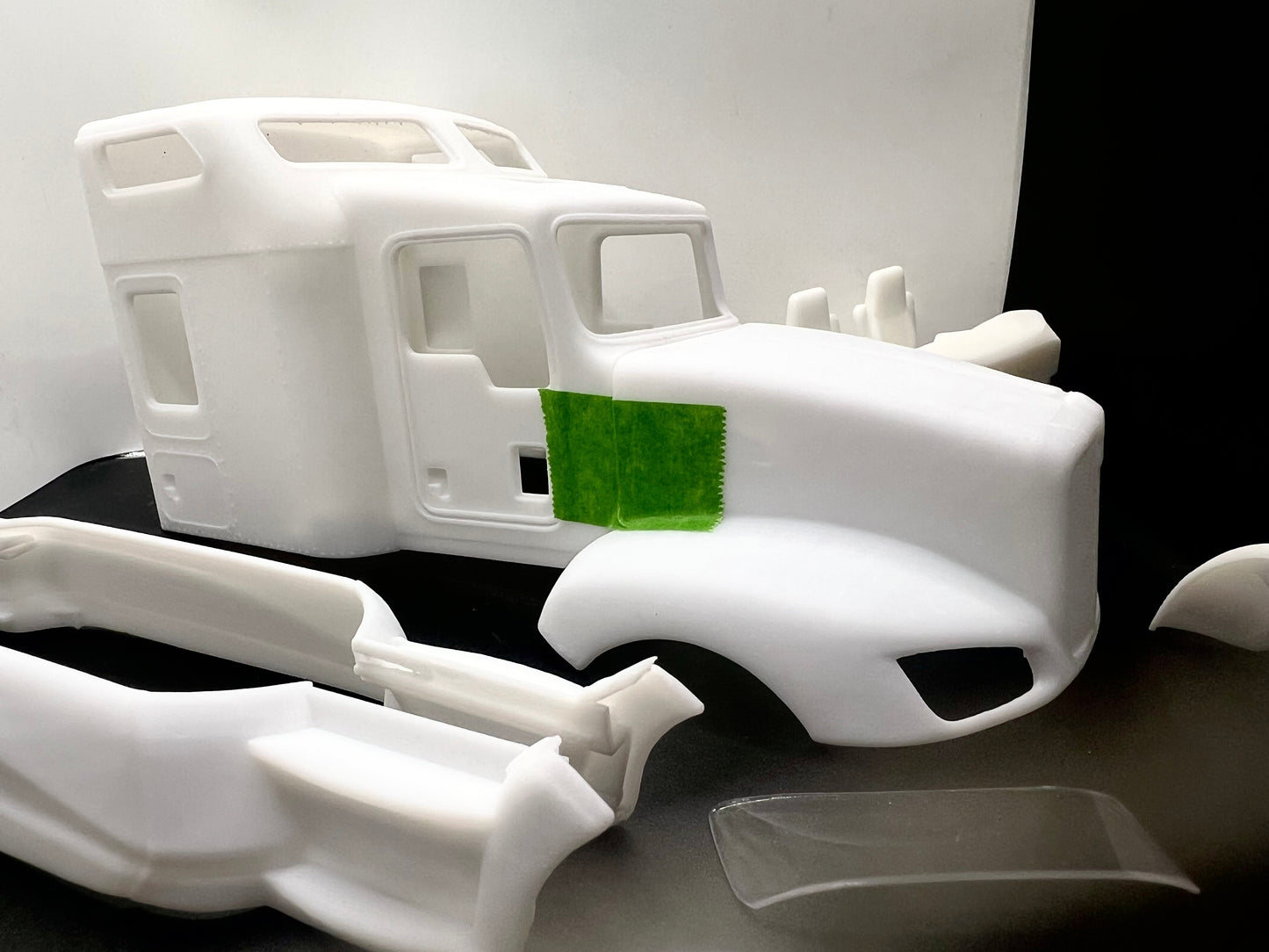 Kenworth T660 72" High Roof Sleeper Resin Model Truck Conversion Cab, 1/24, 1/25, 1/32
