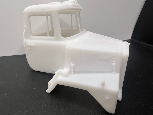 Mack DM 600 (Stahlhauben-Stil), Resin-Modell-LKW-Umbaukabine, Maßstab 1:24, 1:25, 1:32, 1:34