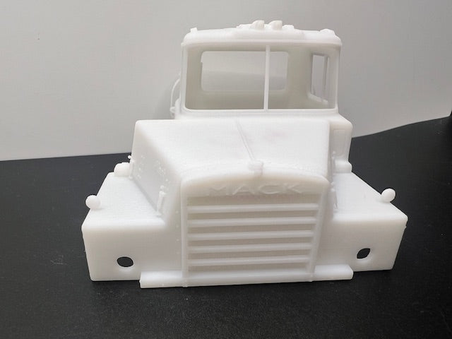 Mack DM 600 (Stahlhauben-Stil), Resin-Modell-LKW-Umbaukabine, Maßstab 1:24, 1:25, 1:32, 1:34