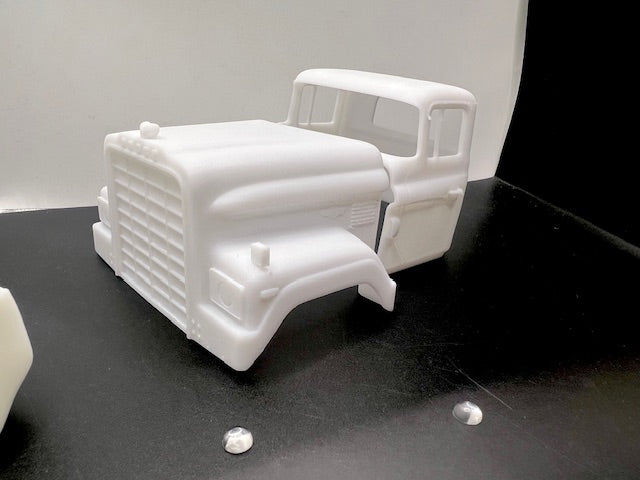 Dodge Big Horn ( long hood w/sleeper) Resin Model Truck Conversion Cab, 1/24, 1/25, 1/32 scales