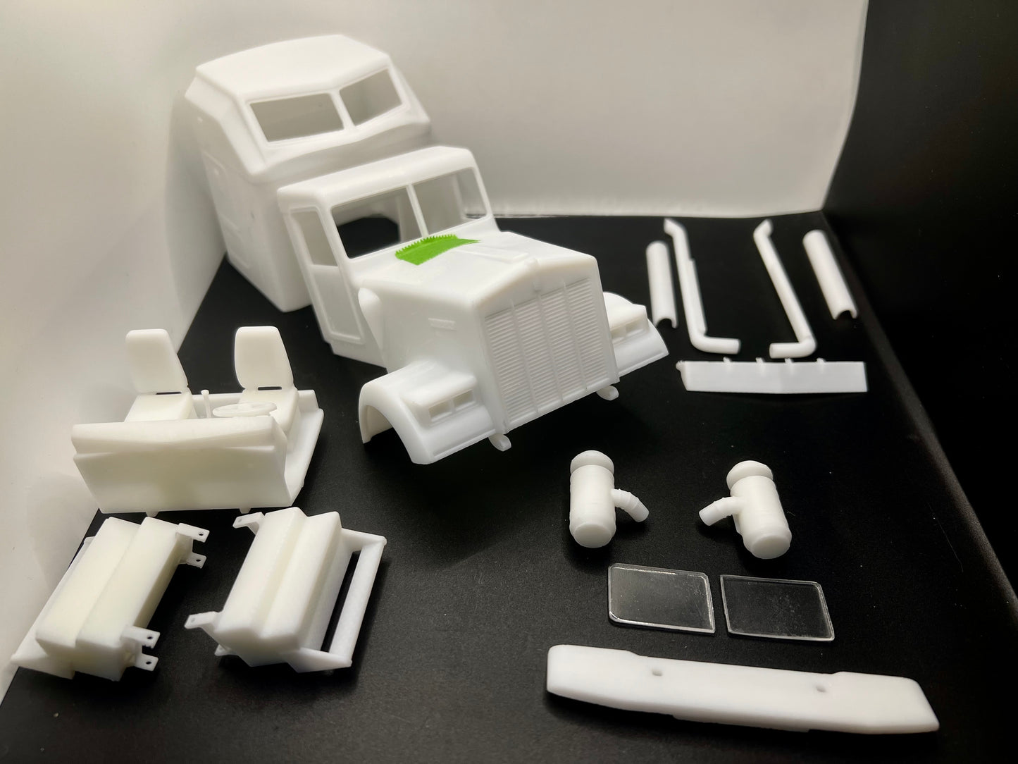 Kenworth W900B Resin Model Truck Conversion 60" Aero Sleeper Cab 1/16, 1/24, 1/25, 1/32 Scales