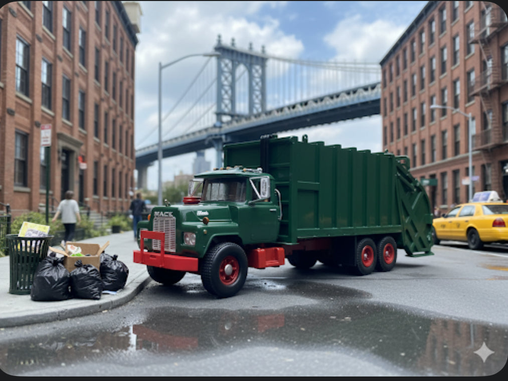 Mack DM 600 / U-Serie (Fiberglas-Stil), Umbausatz für LKW-Modelle aus Kunstharz, Maßstab 1:24, 1:25, 1:32, 1:34