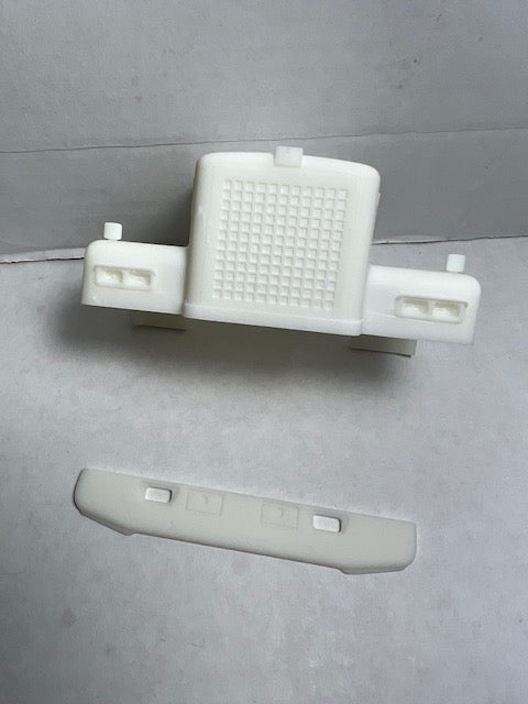 Capot de conversion de camion en résine, ensemble d'essieu avant carré avec lumières carrées Diamond Reo Giant (SFA), 1/25