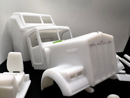 Kenworth W900B Resin Model Truck Conversion 60" Aero Sleeper Cab  1/16, 1/24, 1/25, 1/32 Scales
