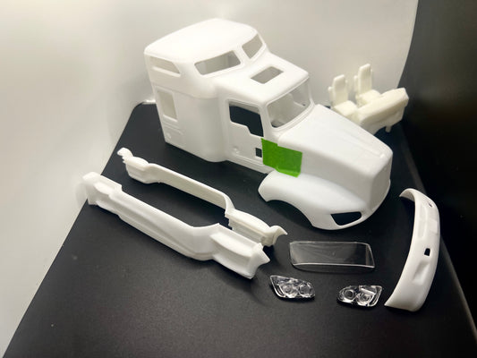 Kenworth T660 72" High Roof Sleeper Resin Model Truck Conversion Cab, 1/24, 1/25, 1/32