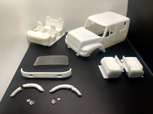 International Workstar Crew Cab Resin Model Truck Conversion Cab, 1/32, 1/25, 1/24 Scale