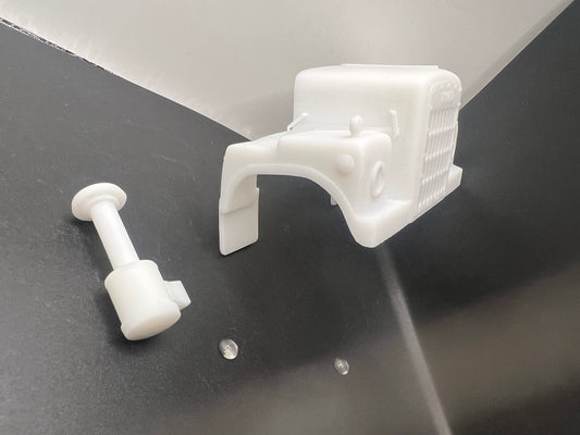 1/25 White 9000 Resin Model Truck Conversion Hood for AMT Model Truck Donor Kits