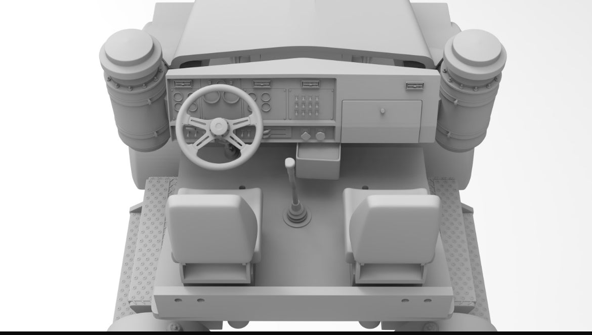 Kenworth W900B Resin Model Truck Conversion 36" Flat Sleeper Cab  1/16, 1/24, 1/25, 1/32 Scales