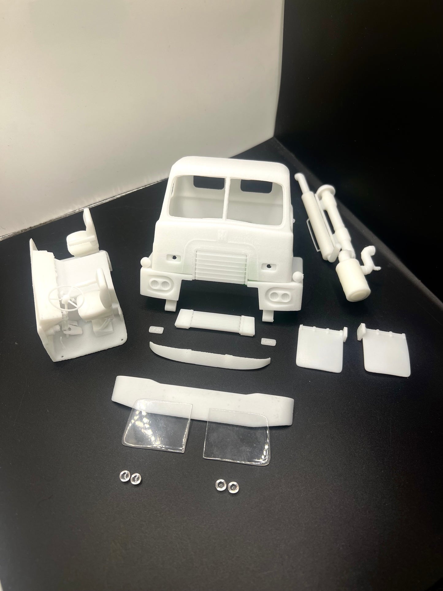 International Emeryville Day Cab Over Resin Model Truck Conversion Cab, 1/24, 1/25, 1/32 Scales