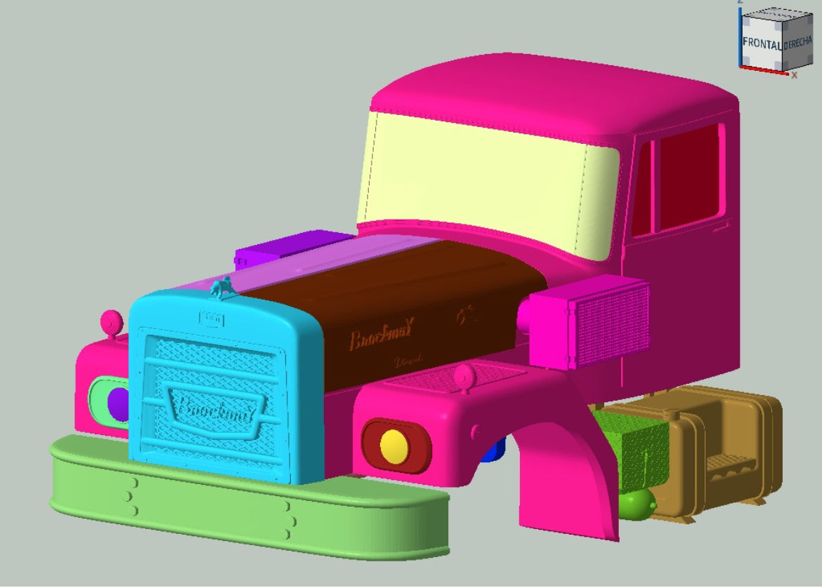 Brockway H360 / U360 Resin Model Truck Conversion Cab, 1/24, 1/25, 1/32, 1/34 scales