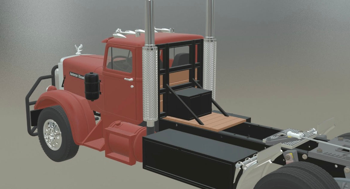 Autocar A64B capot large SBA cabine de conversion de camion modèle en résine 1/24, 1/25, 1/32, 1/34 échelles