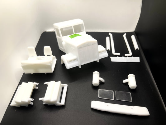 Kenworth W900B Resin Model Truck Conversion  Day Cab  1/16, 1/24, 1/25, 1/32 Scales