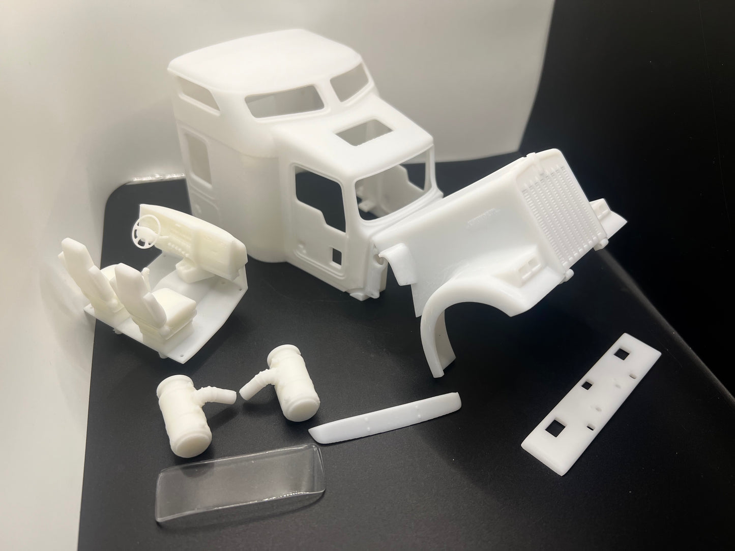 Kenworth W900L 72" High Roof integrated Sleeper Resin Model Truck Conversion Cab, 1/24, 1/25, 1/32 (Copy)