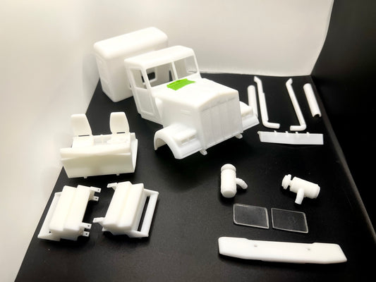 Kenworth W900B Resin Model Truck Conversion 36" Flat Sleeper Cab  1/16, 1/24, 1/25, 1/32 Scales