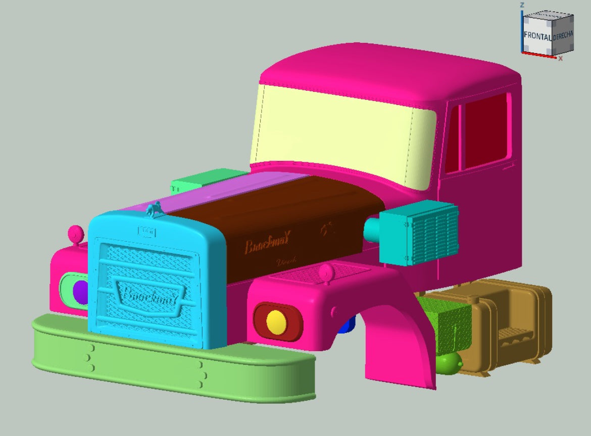 Brockway H360 / U360 Resin Model Truck Conversion Cab, 1/24, 1/25, 1/32, 1/34 scales