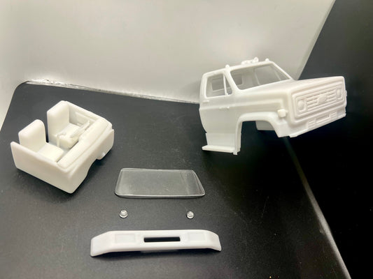 Chevy C70 Resin Model Truck Conversion Cab, 1/32, 1/25, 1/24 Scales