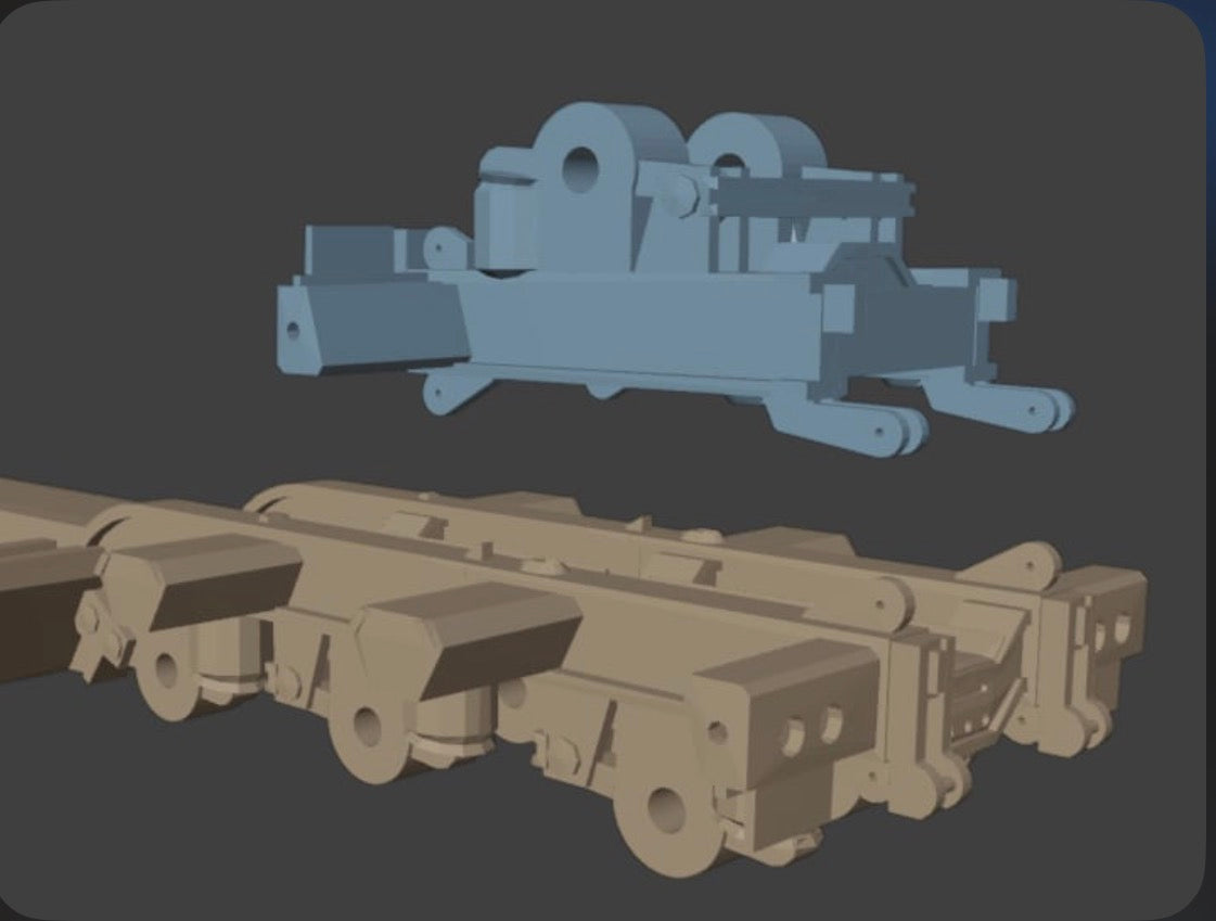 Tri-axle  Heavy Duty Gooseneck  Low Boy/with single flip axle Model Truck Trailer 1/34, 1/32, 1/25, 1/24 Scales