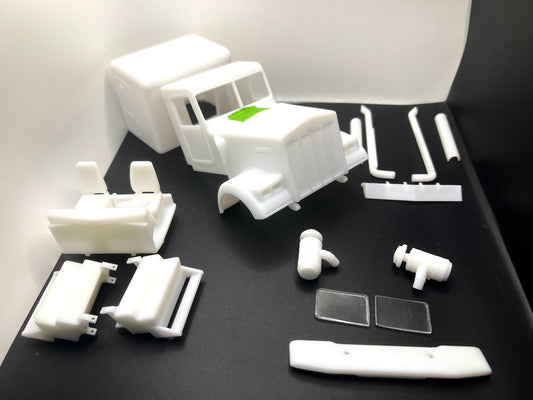 Kenworth W900B Resin Model Truck Conversion 60" Flat Sleeper Cab  1/16, 1/24, 1/25, 1/32 Scales