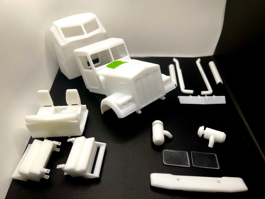 Kenworth W900B Resin Model Truck Conversion 36" Aero Sleeper Cab  1/16, 1/24, 1/25, 1/32 Scales