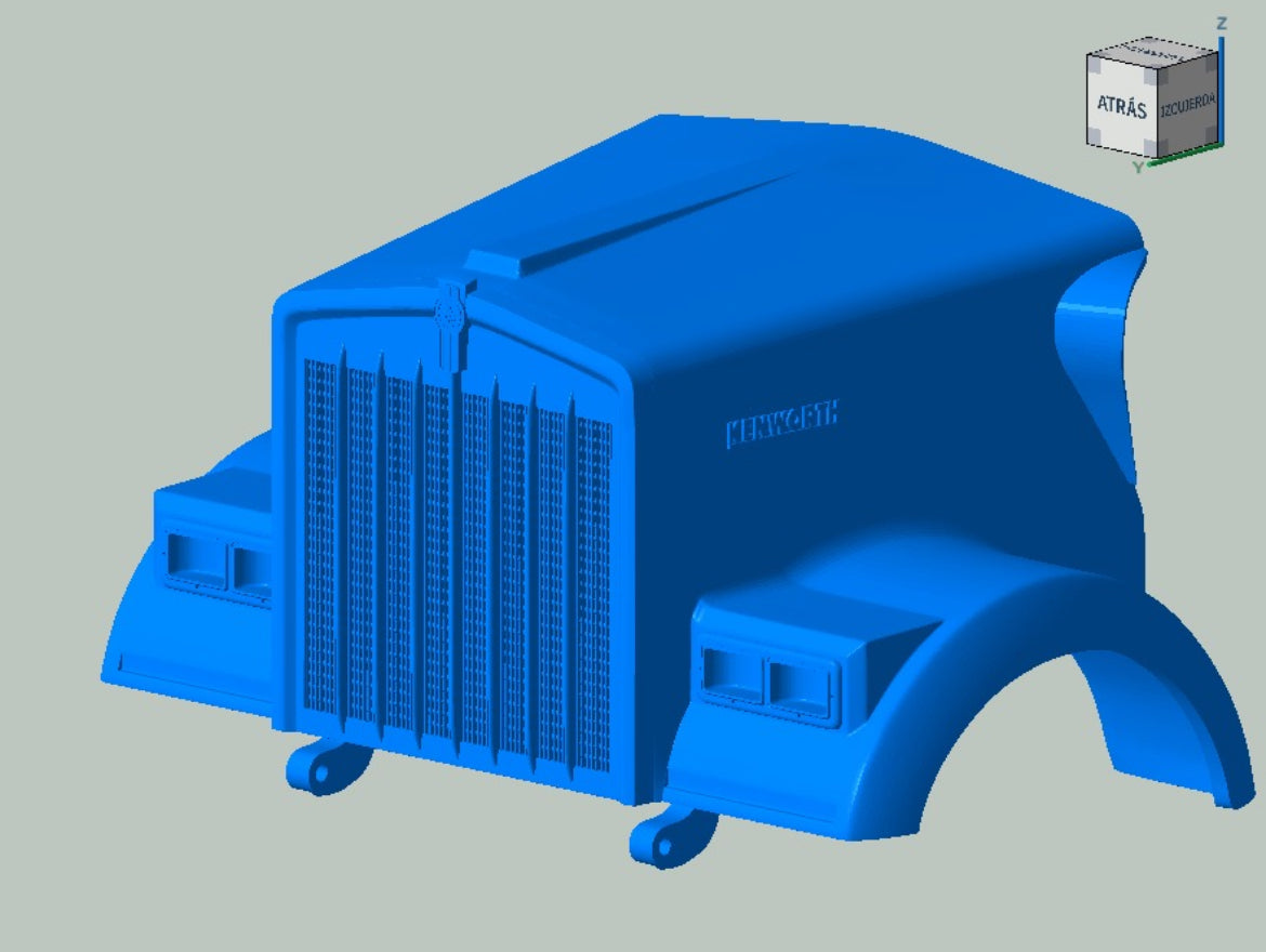 Kenworth W900B Resin Model Truck Conversion 36" Flat Sleeper Cab  1/16, 1/24, 1/25, 1/32 Scales