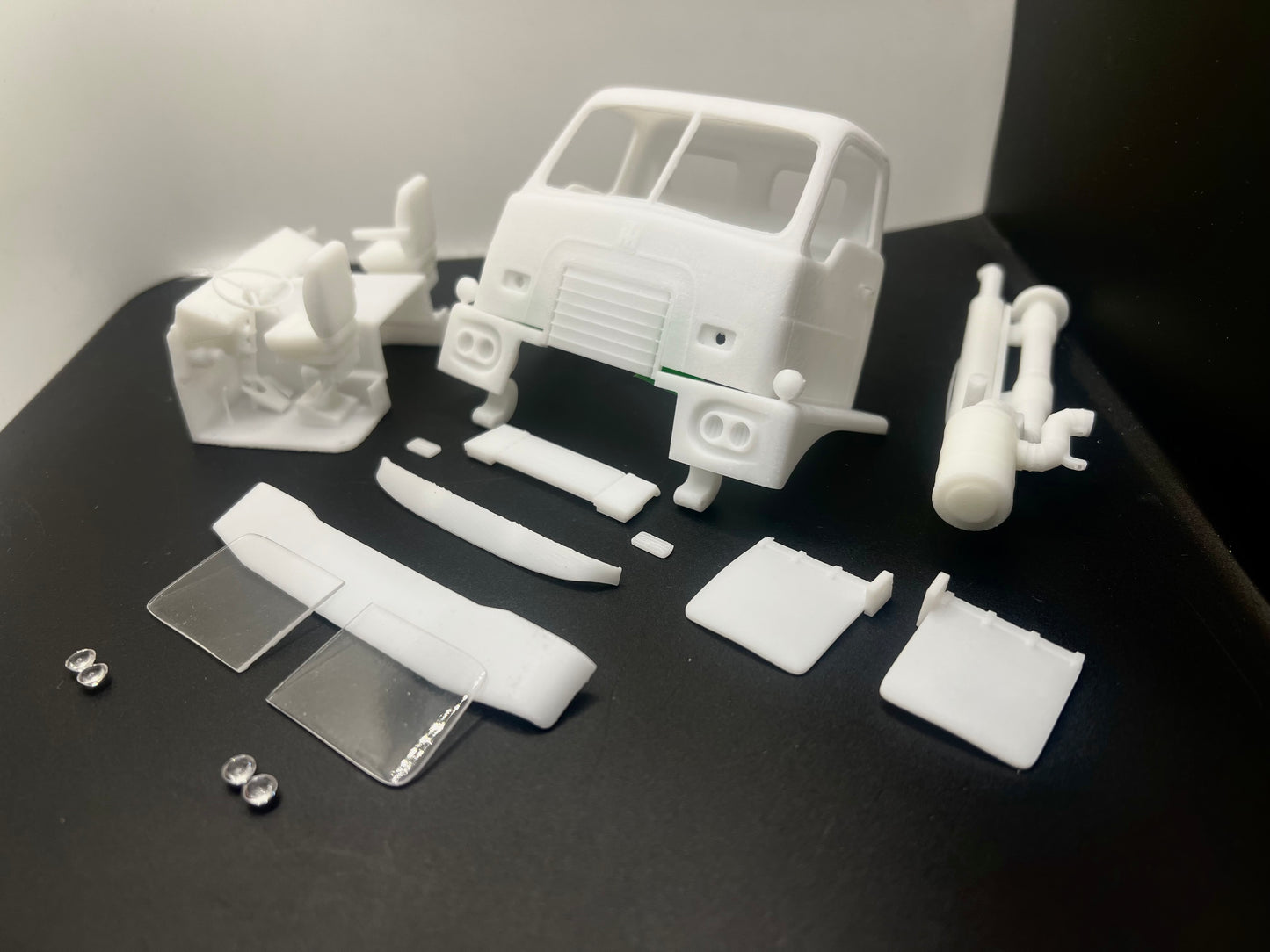 International Emeryville Day Cab Over Resin Model Truck Conversion Cab, 1/24, 1/25, 1/32 Scales