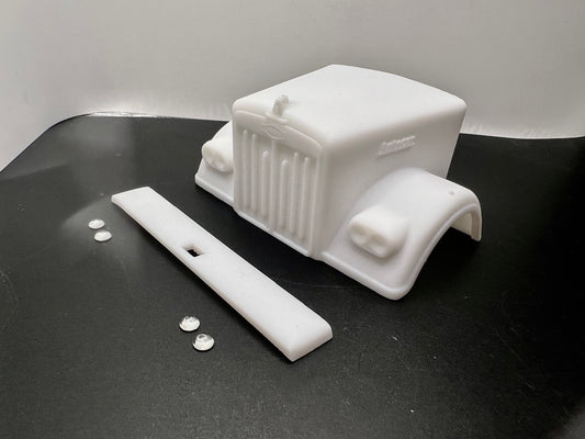 1/25 Autocar A64F Resin Model Truck Conversion Hood for AMT Model Truck Donor Kits