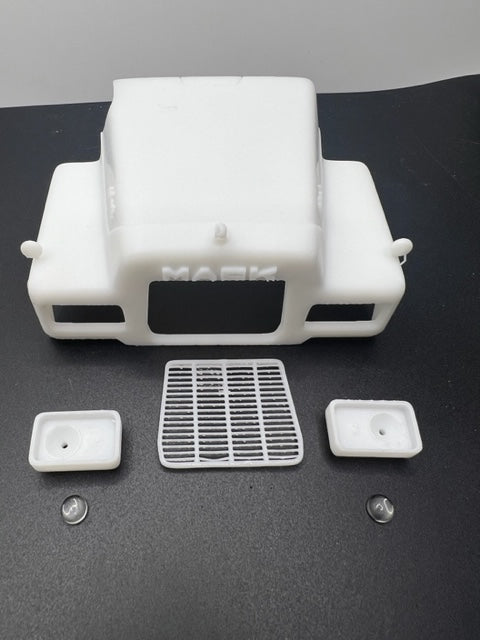 Mack R Model Parts Mack R 700 Resin Model Truck Conversion Hood for AMT, Revell, First Ge ...