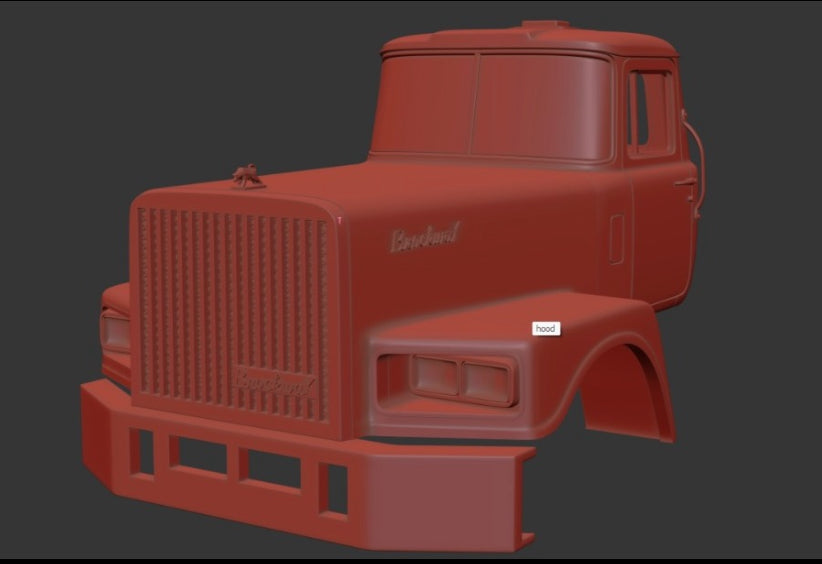 Brockway Truck Concept (das nie in Produktion ging) Resin Model Truck Conversion Cab Kit, 1/24, 1/25, 1/32