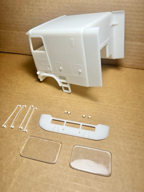 Freightliner Powerliner 104" Resin Model Truck Conversion Cab 1/24, 1/25 and 1/32 scales